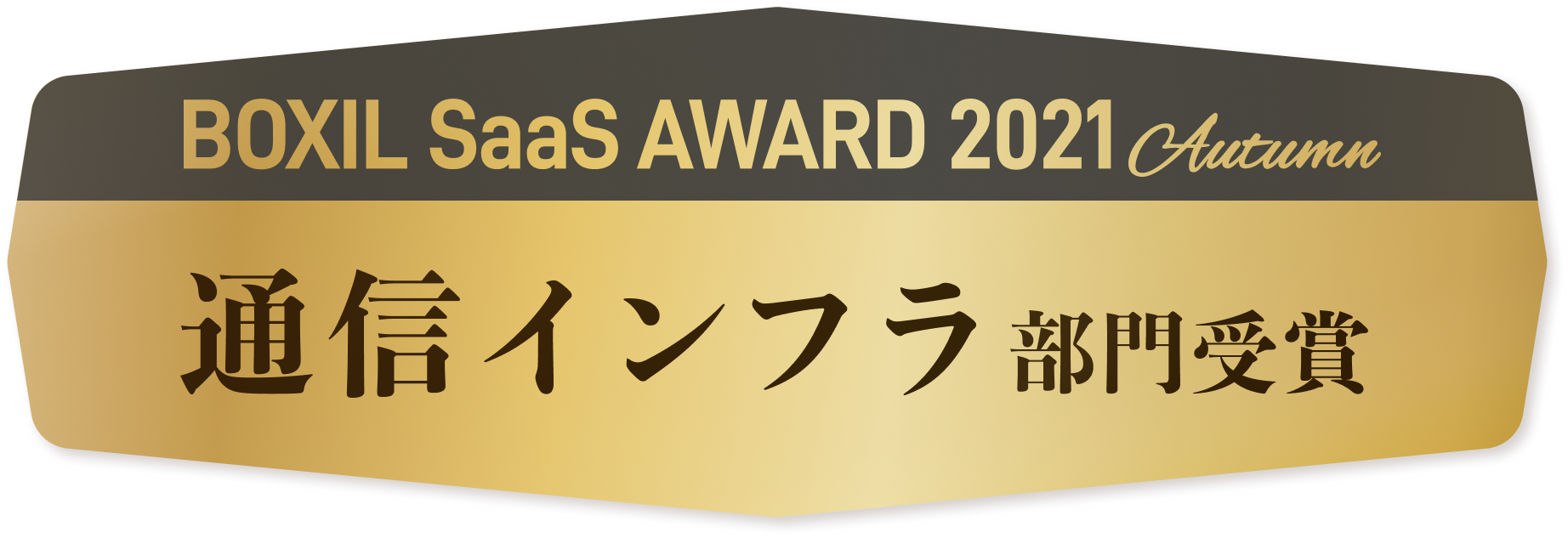 BOXIL SaaS AWARD 2021 Autumn 通信インフラ部門受賞