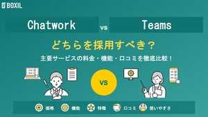 ChatworkとMicrosoft Teamsどちらを採用すべき?主要ビジネスチャットを徹底比較!